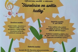 Slunečnice ve světle hudby – výtvarná soutěž